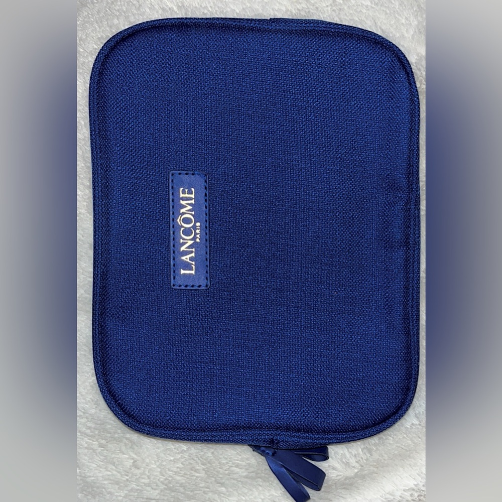 Royal blue Lancôme bag.